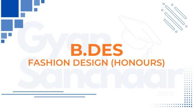 BDes Fashion Design cover image