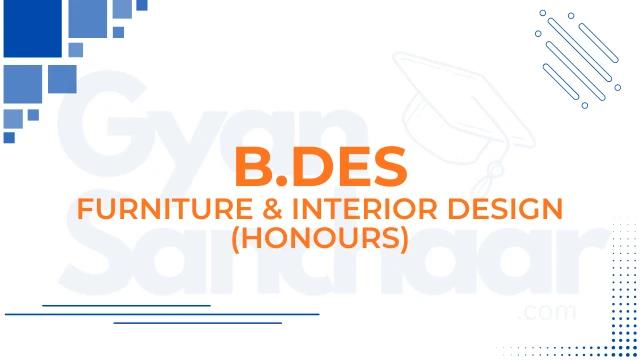 BDes Hons. Furniture & Interior Design cover image