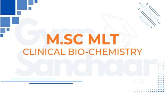 MSc MLT Clinical Bio-Chemistry cover image