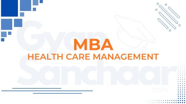 MBA (Health Care Management) cover image